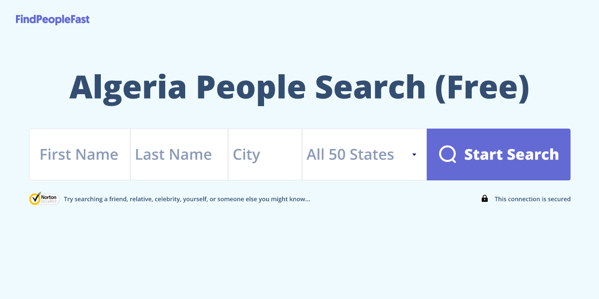 Algeria People Search (Free)