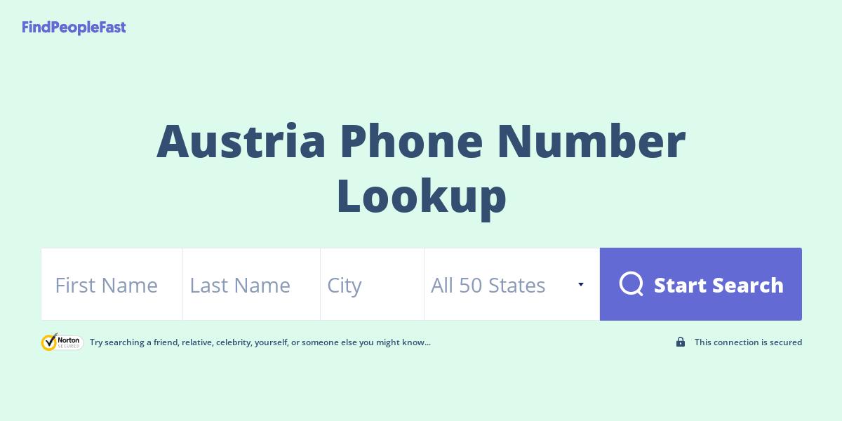 Austria Phone Number Lookup & Search