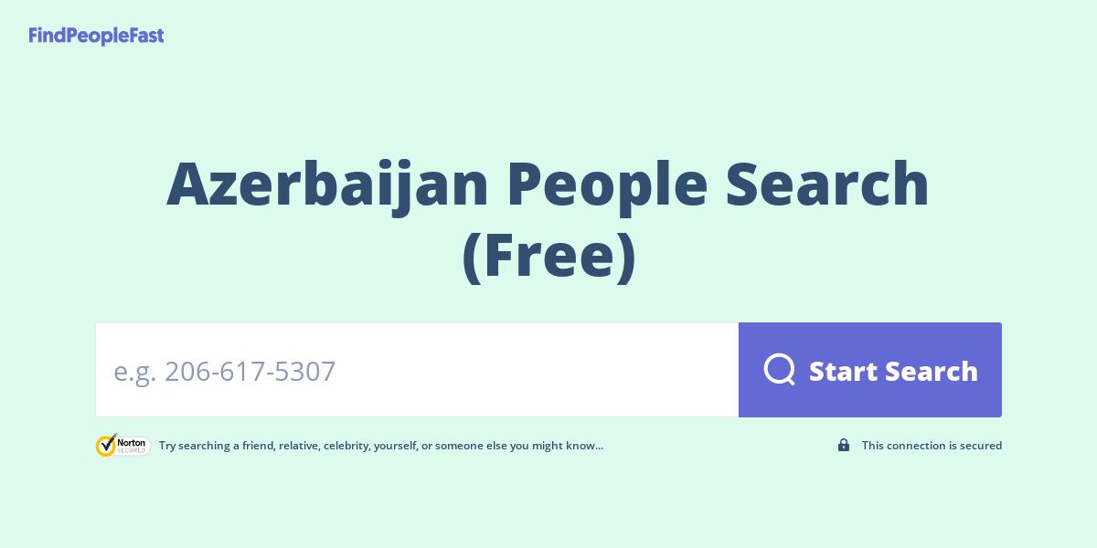 Azerbaijan People Search (Free)