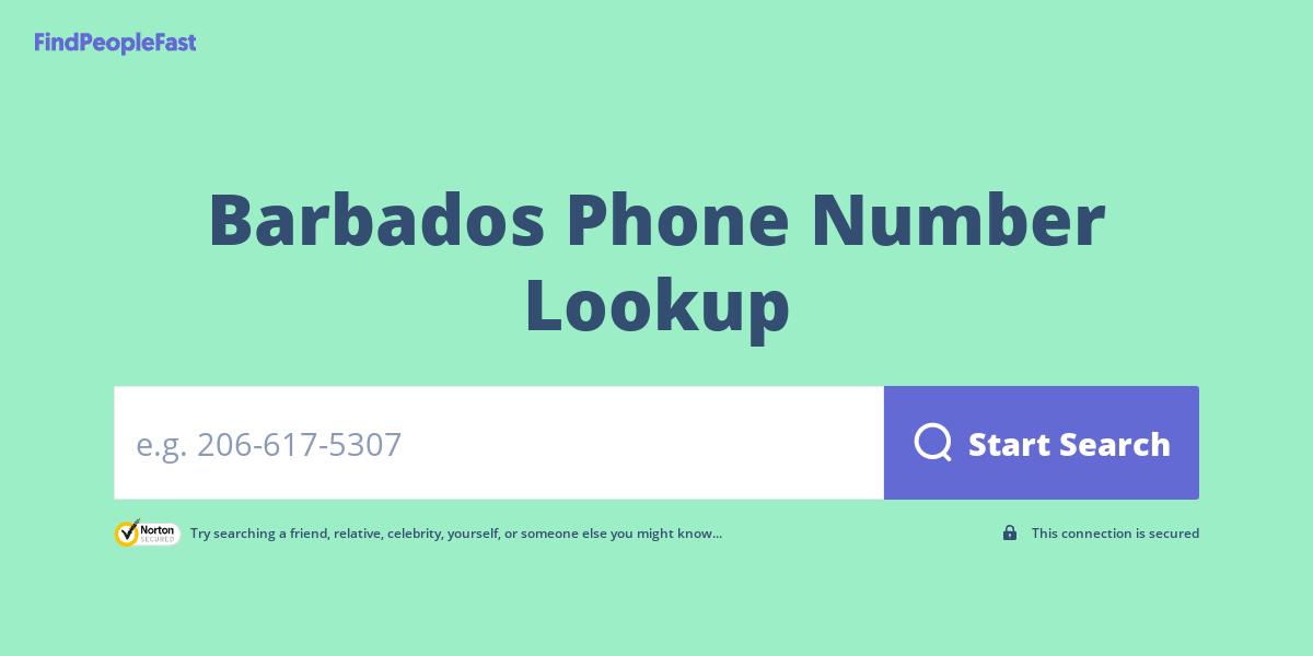 Barbados Phone Number Lookup & Search