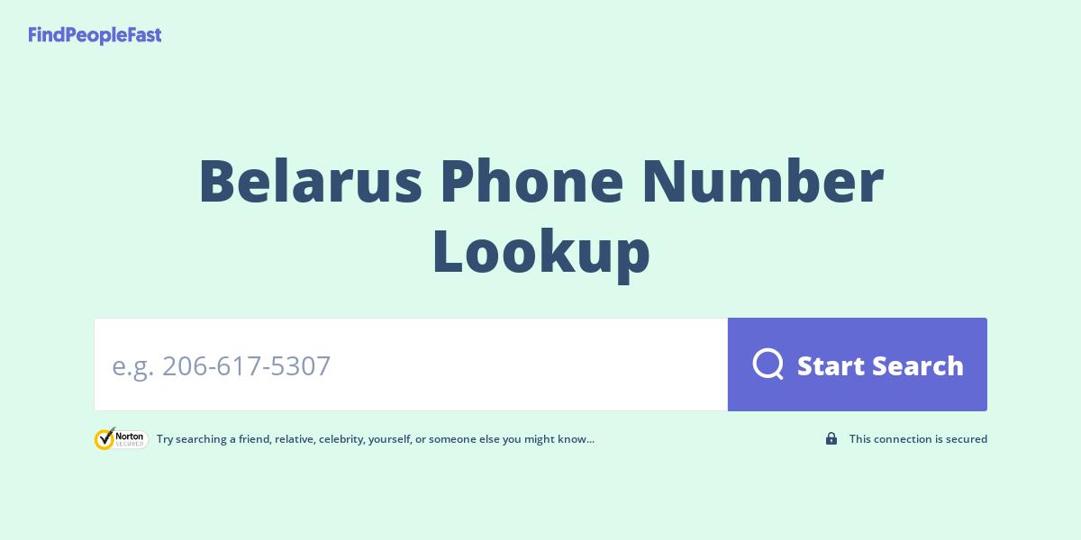 Belarus Phone Number Lookup & Search