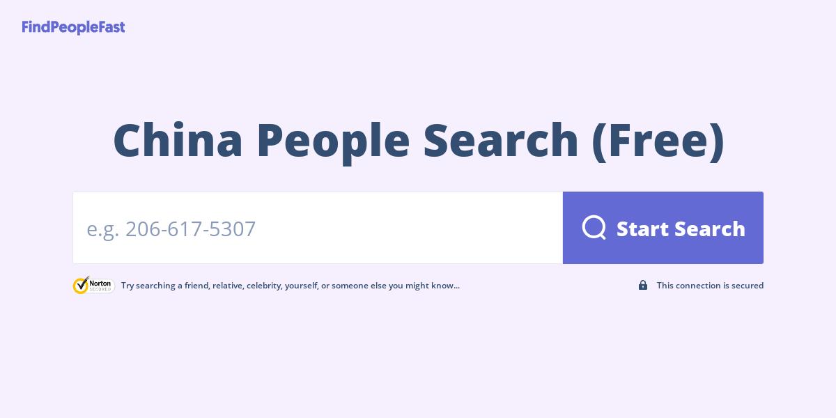 China People Search (Free)