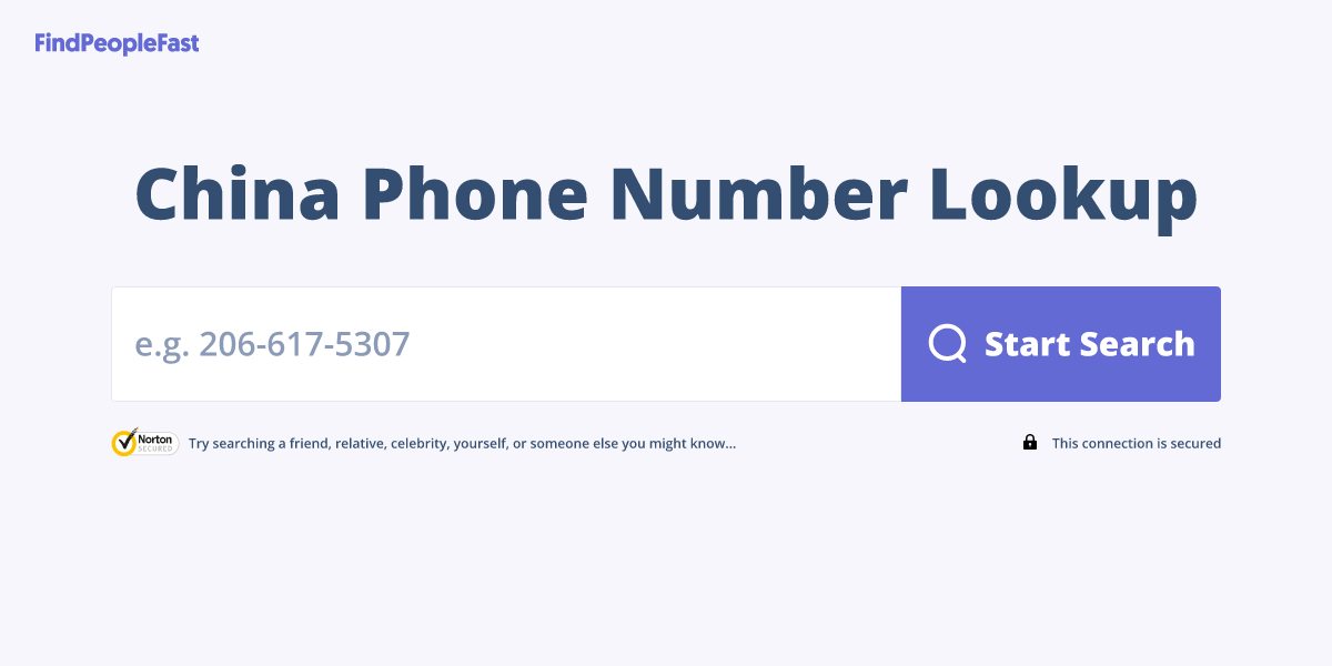 China Phone Number Lookup & Search