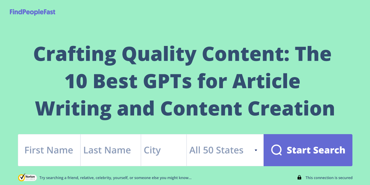 Crafting Quality Content: The 10 Best GPTs for Article Writing and Content Creation