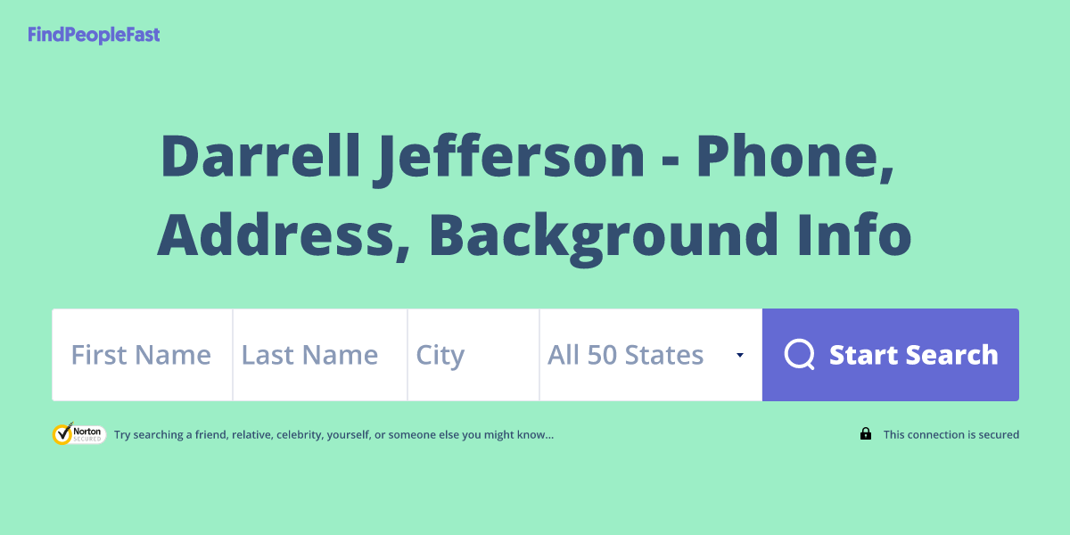 Darrell Jefferson Phone Number, Address, Age, Contact Info & More