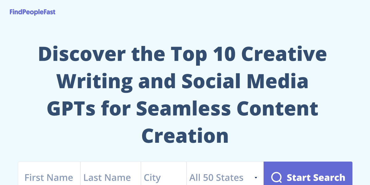 Discover the Top 10 Creative Writing and Social Media GPTs for Seamless Content Creation