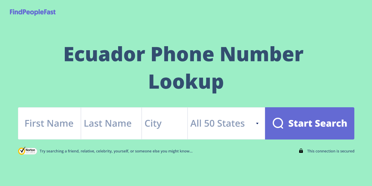 Ecuador Phone Number Lookup & Search