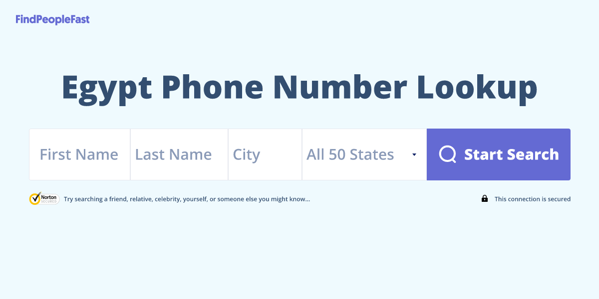Egypt Phone Number Lookup & Search