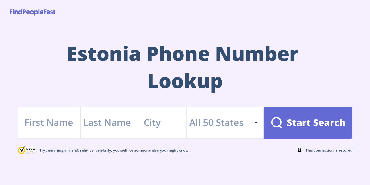 Estonia Phone Number Lookup & Search