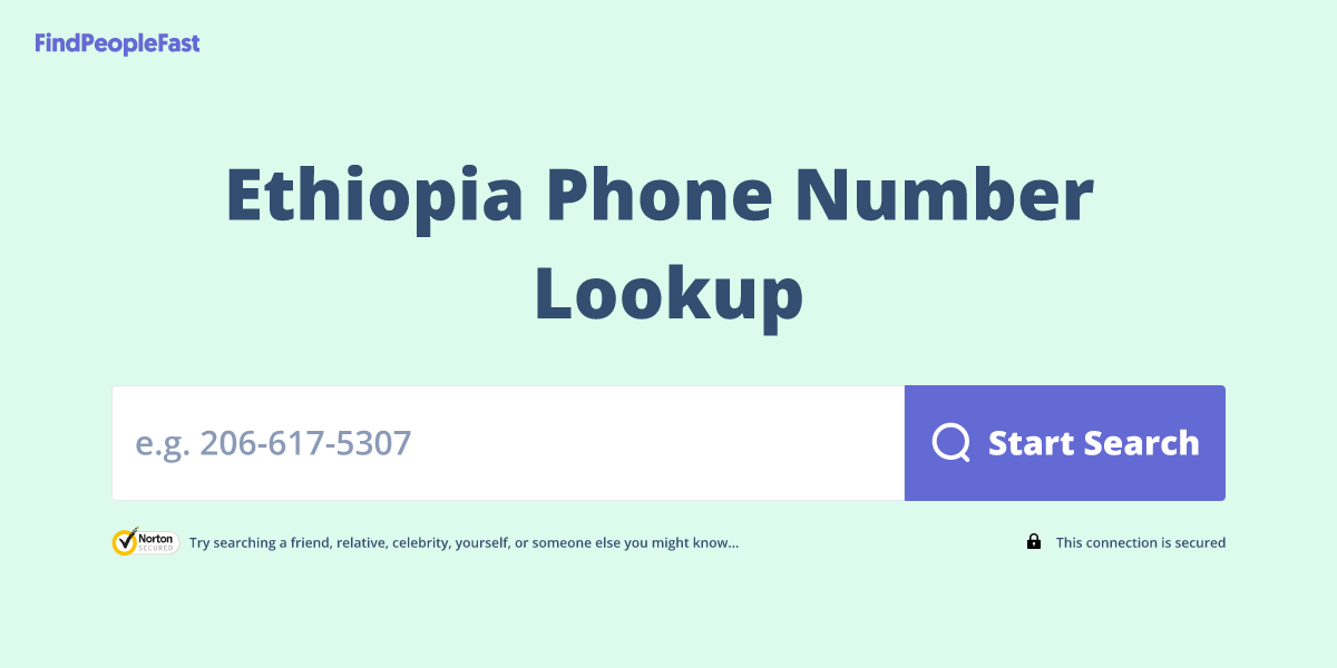 Ethiopia Phone Number Lookup & Search