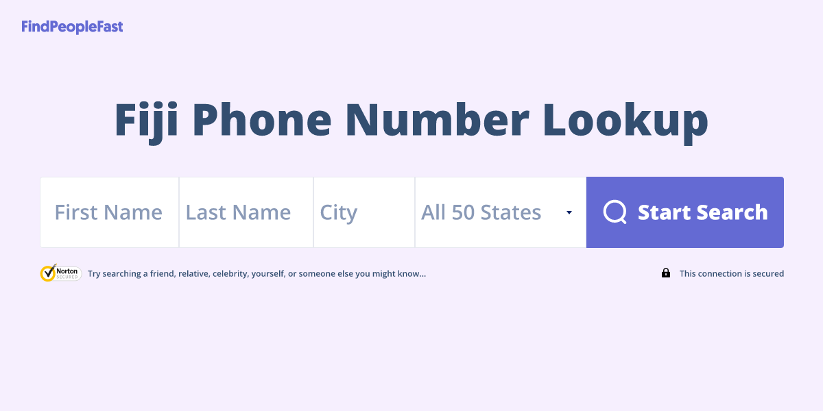 Fiji Phone Number Lookup & Search