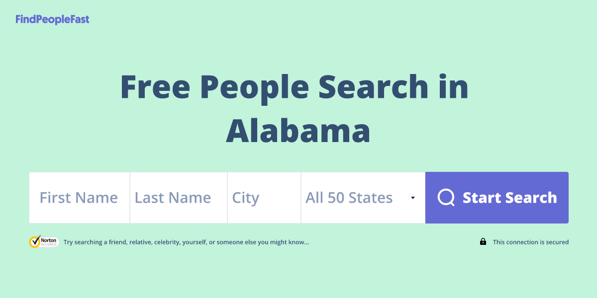 Free People Search in Alabama
