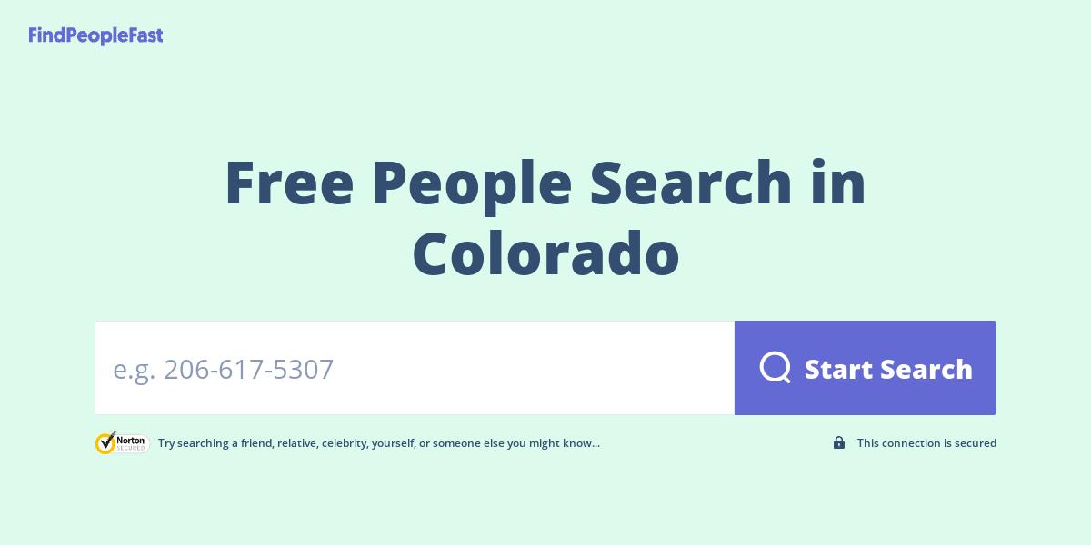 Free People Search in Colorado