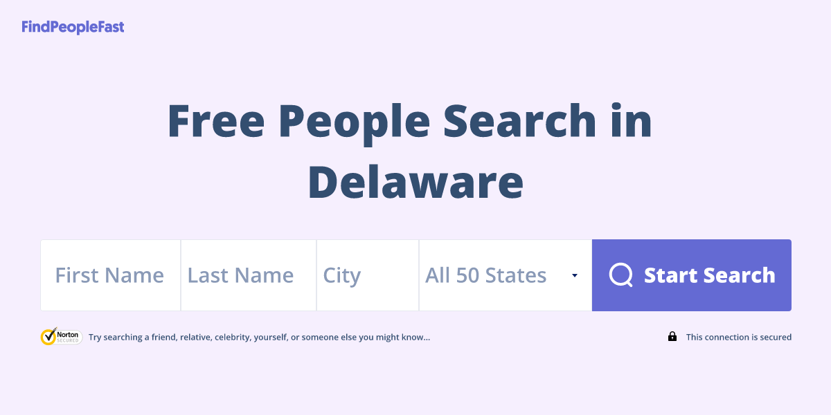 Free People Search in Delaware