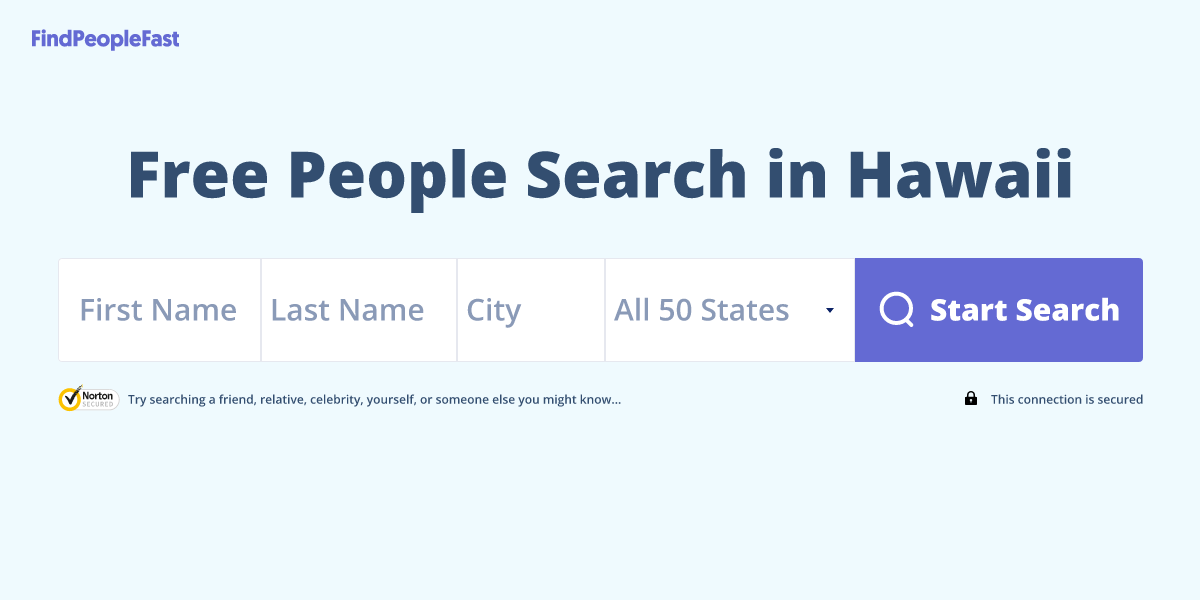 Free People Search in Hawaii