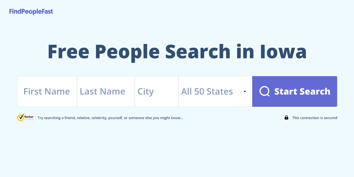 Free People Search in Iowa
