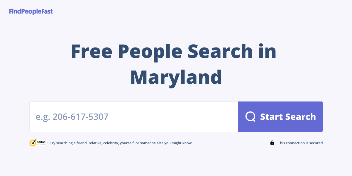 Free People Search in Maryland