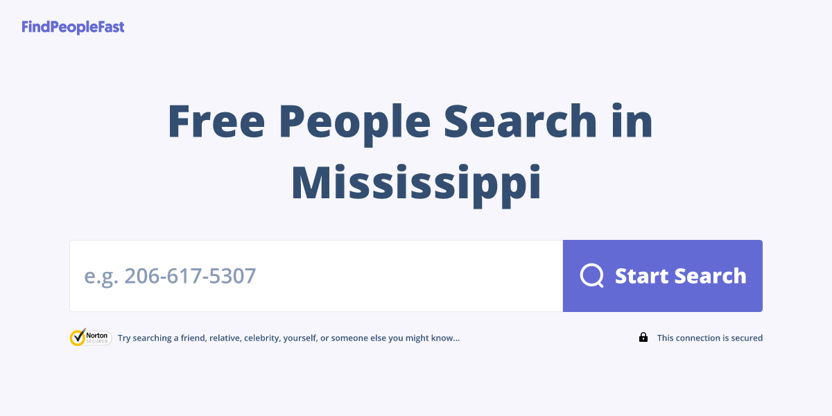 Free People Search in Mississippi