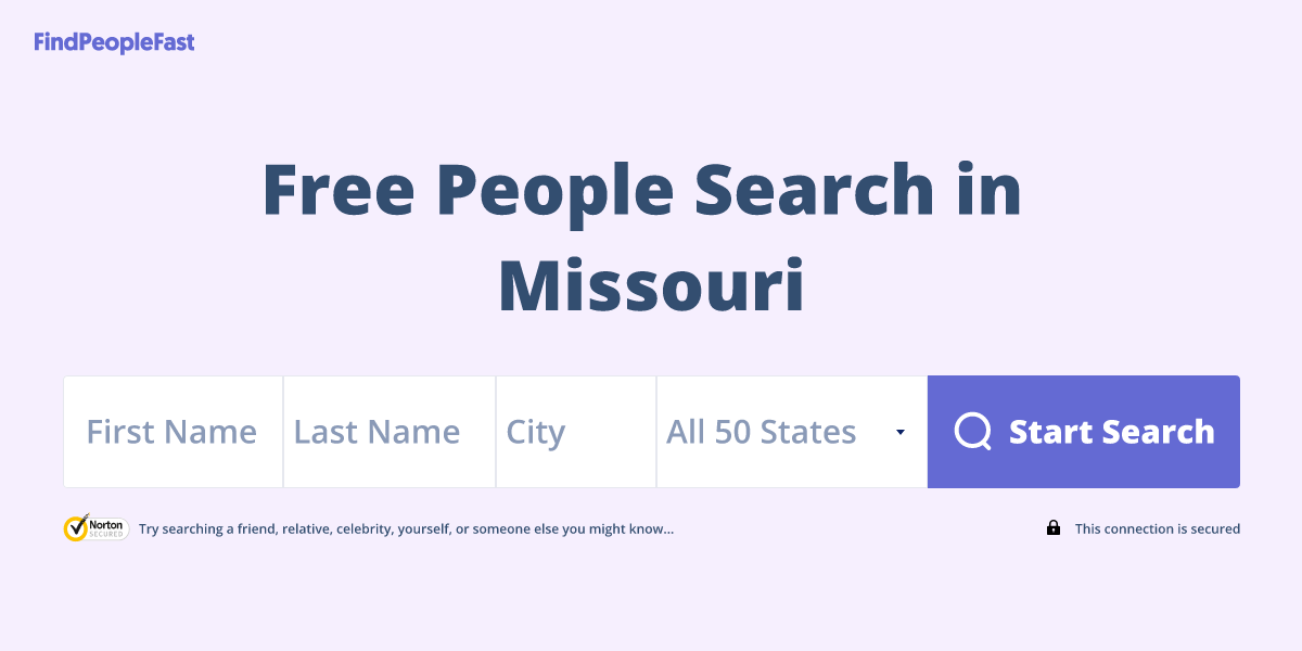 Free People Search in Missouri