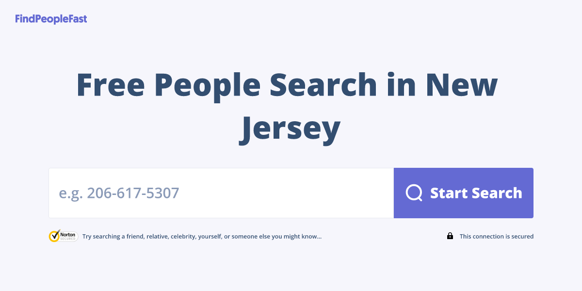 Free People Search in New Jersey