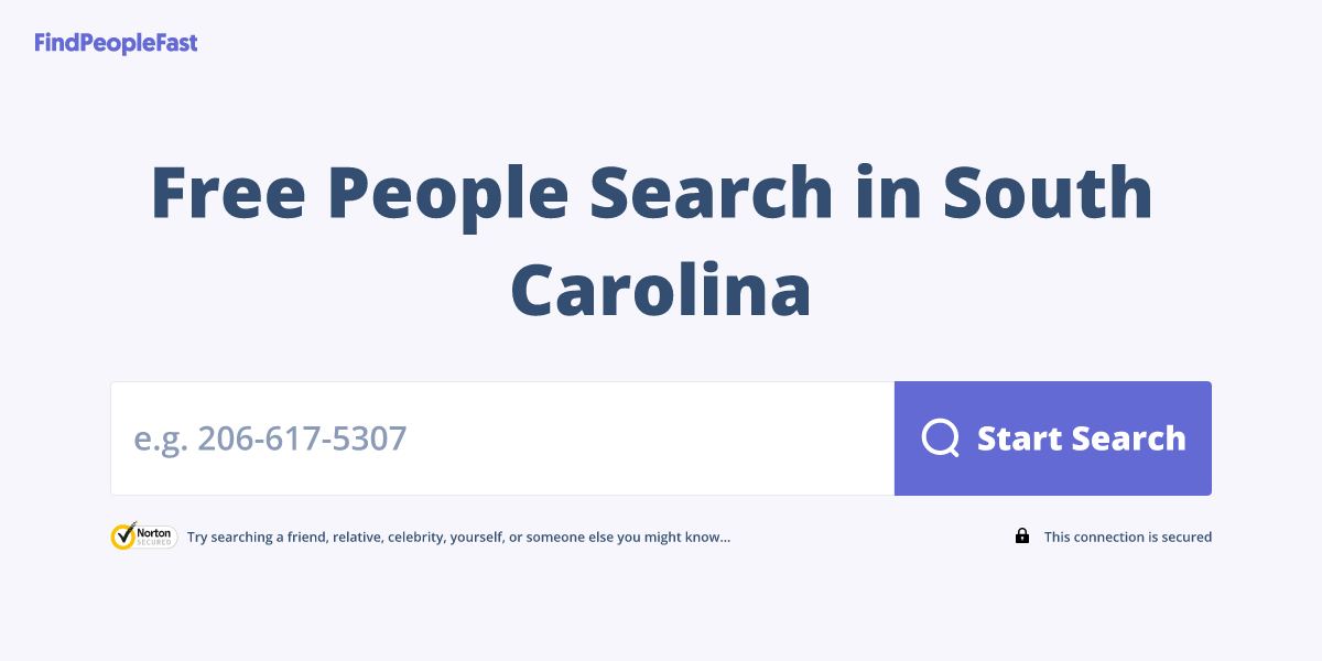 Free People Search in South Carolina