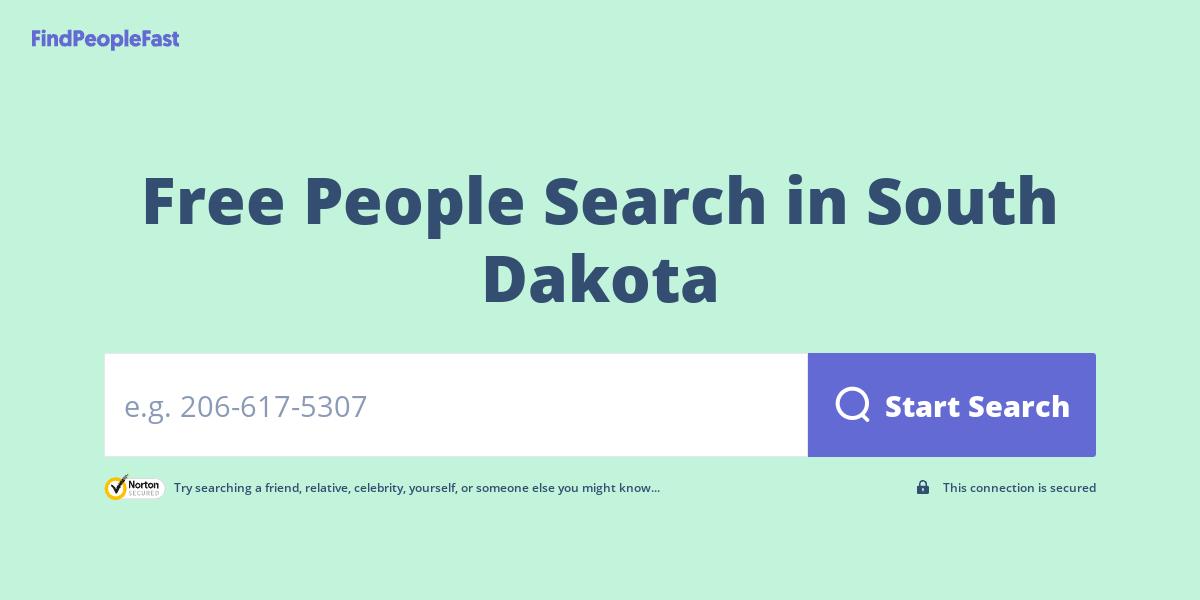 Free People Search in South Dakota