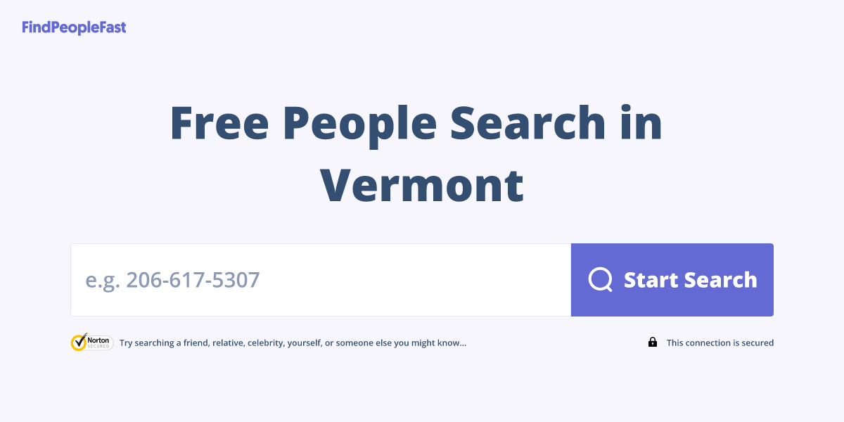 Free People Search in Vermont