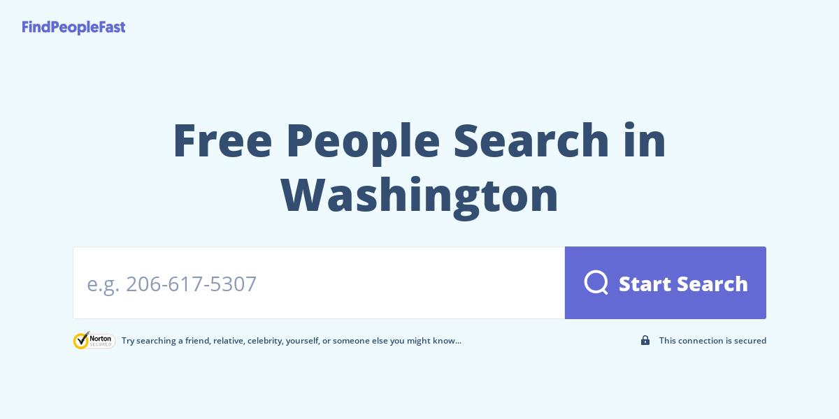 Free People Search in Washington