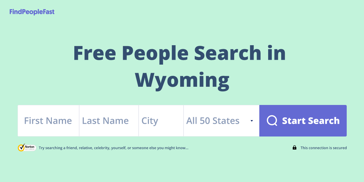 Free People Search in Wyoming