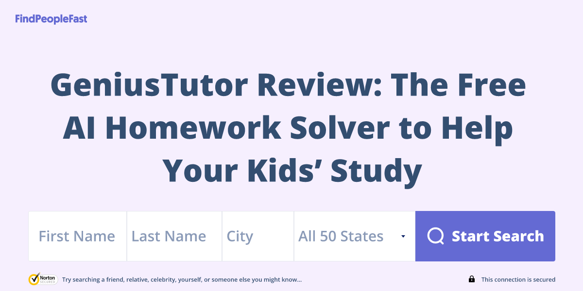 GeniusTutor Review: The Free AI Homework Solver to Help Your Kids’ Study