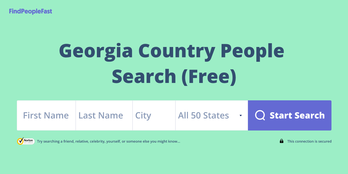Georgia Country People Search (Free)