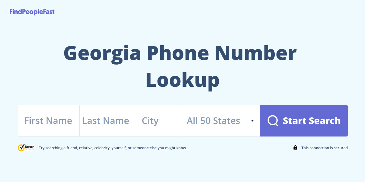 Georgia Phone Number Lookup & Search