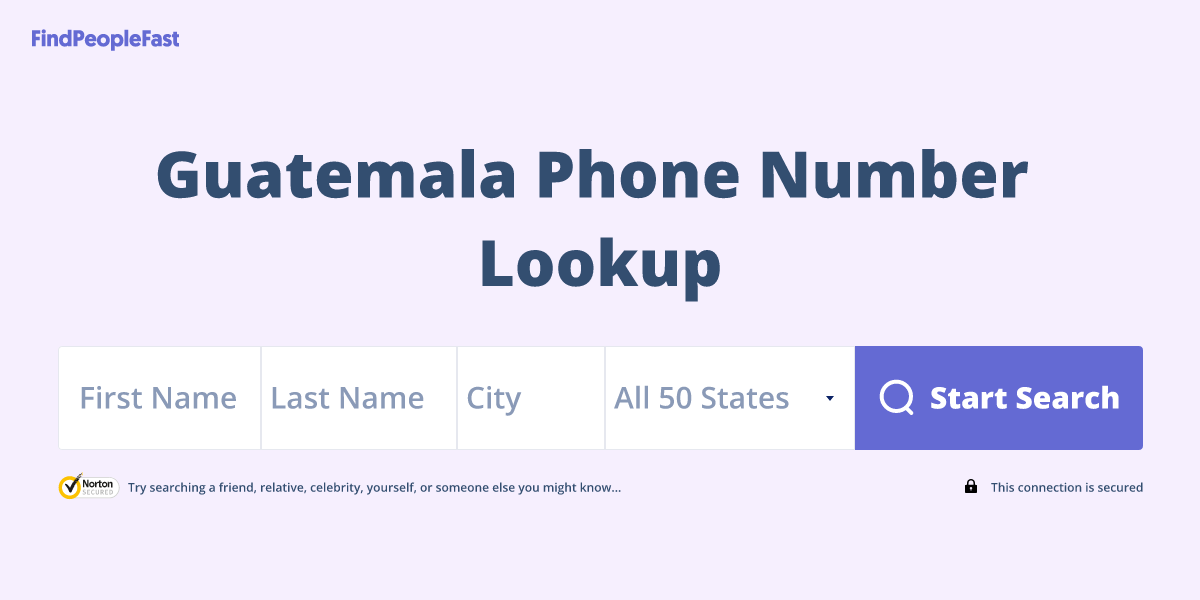 Guatemala Phone Number Lookup & Search