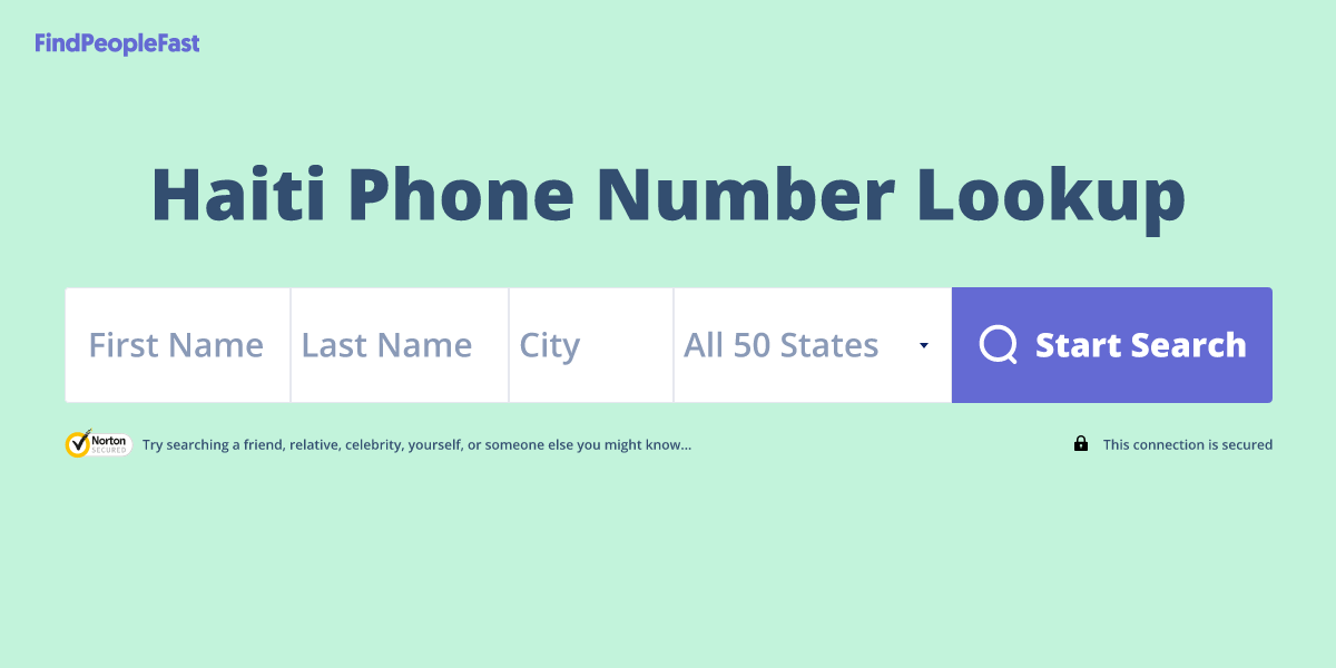 Haiti Phone Number Lookup & Search