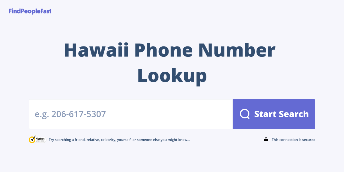 Hawaii Phone Number Lookup & Search