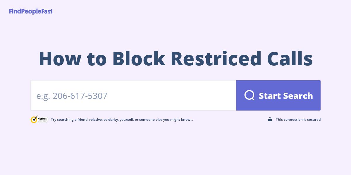 How to Block Restriced Calls 