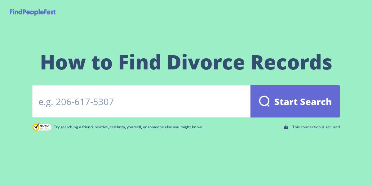 How to Find Divorce Records