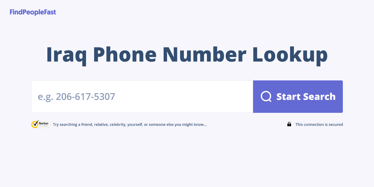 Iraq Phone Number Lookup & Search