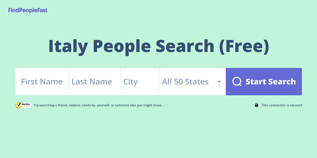 Italy People Search (Free)