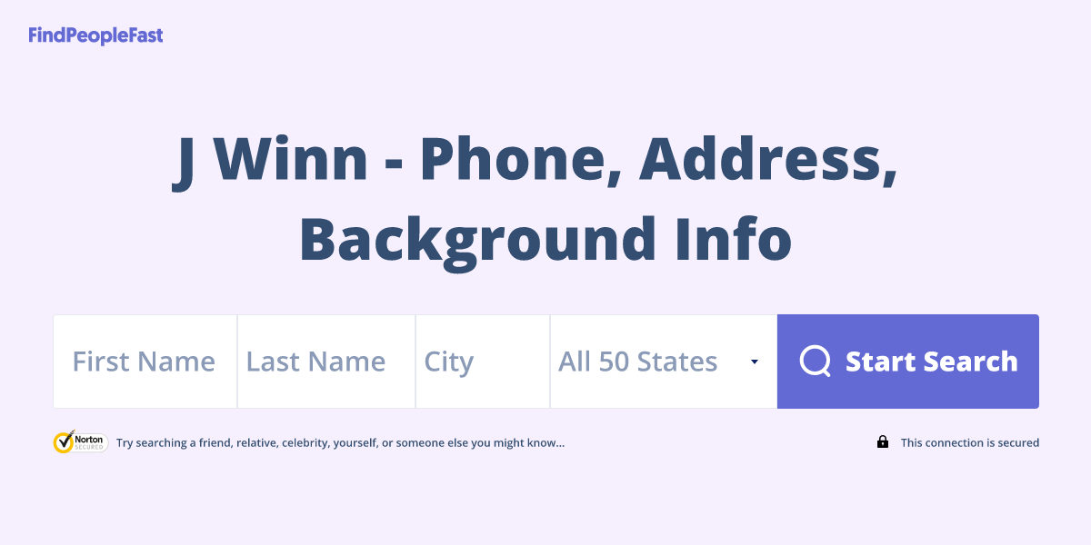J Winn Phone Number, Address, Age, Contact Info & More FindPeopleFast
