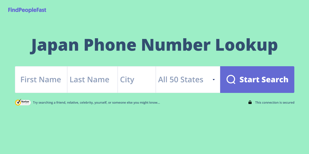 Japan Phone Number Lookup & Search