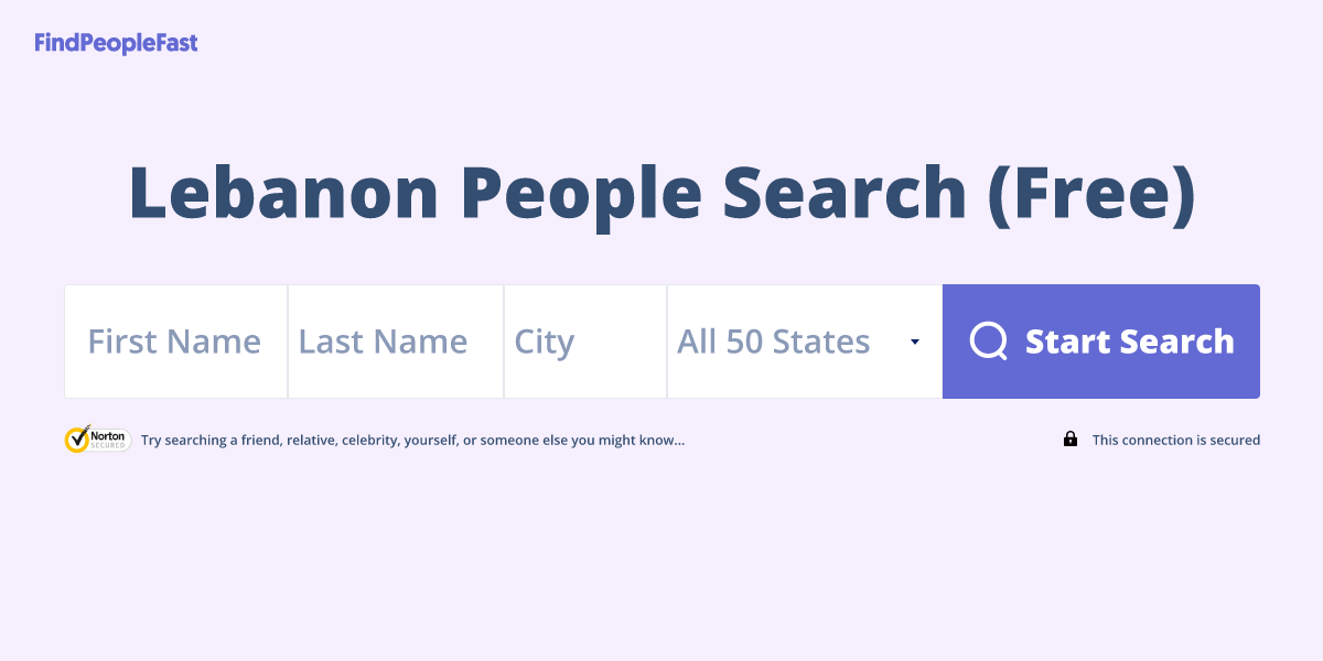 Lebanon People Search (Free)
