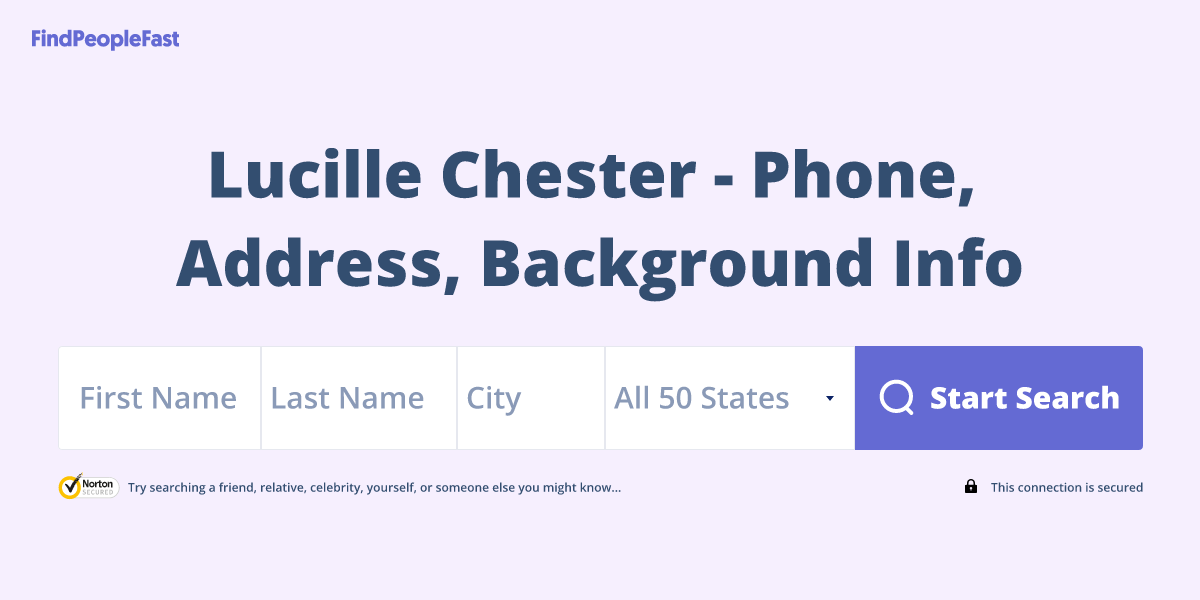 Lucille Chester Phone Number, Address, Age, Contact Info & More FindPeopleFast