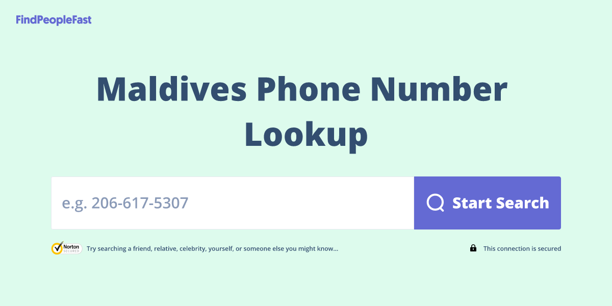Maldives Phone Number Lookup & Search