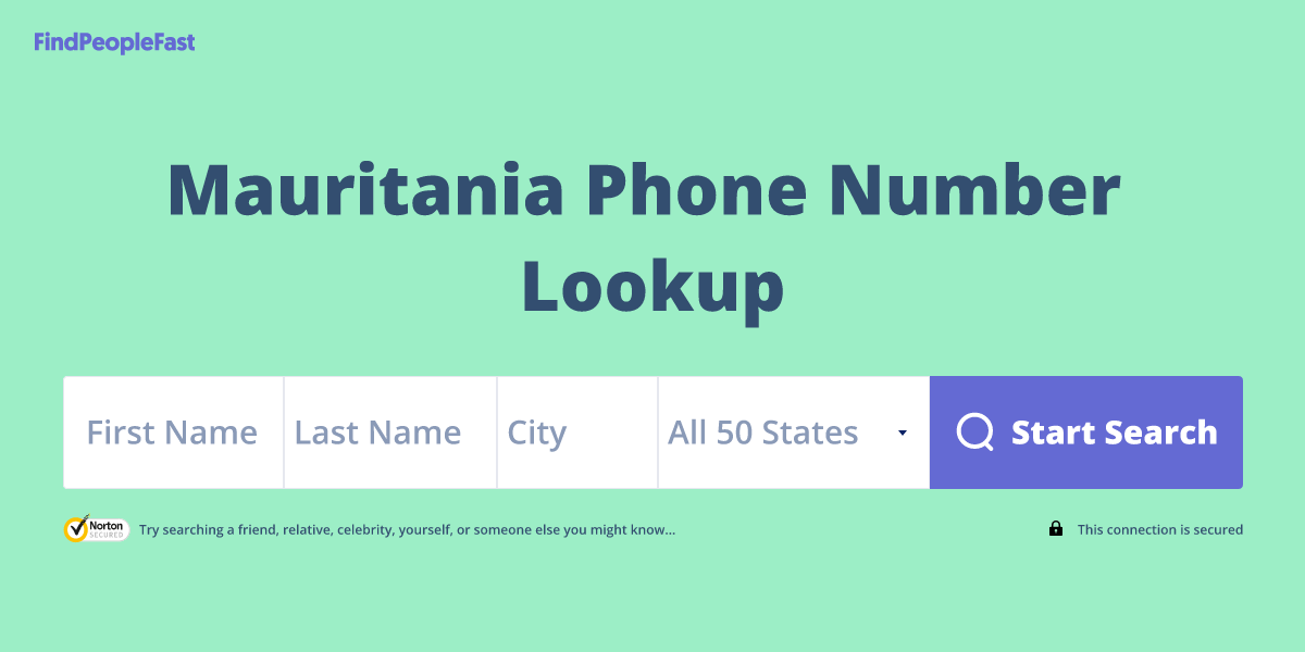 Mauritania Phone Number Lookup & Search