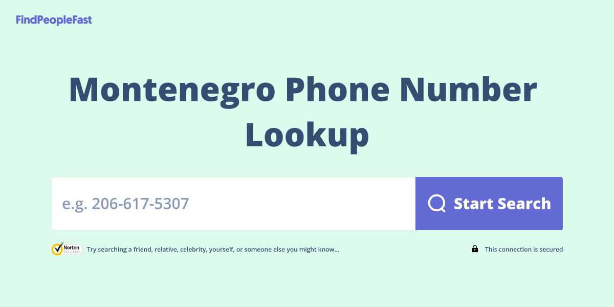 Montenegro Phone Number Lookup & Search