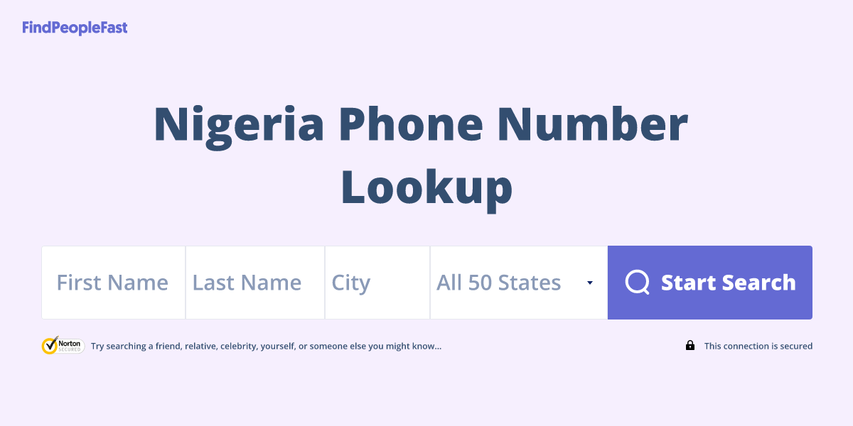 Nigeria Phone Number Lookup & Search