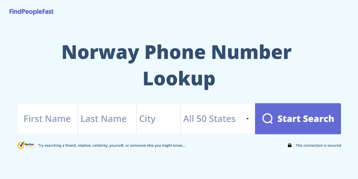 Norway Phone Number Lookup & Search
