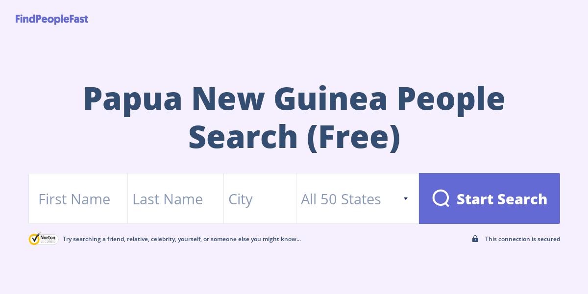 Papua New Guinea People Search (Free)