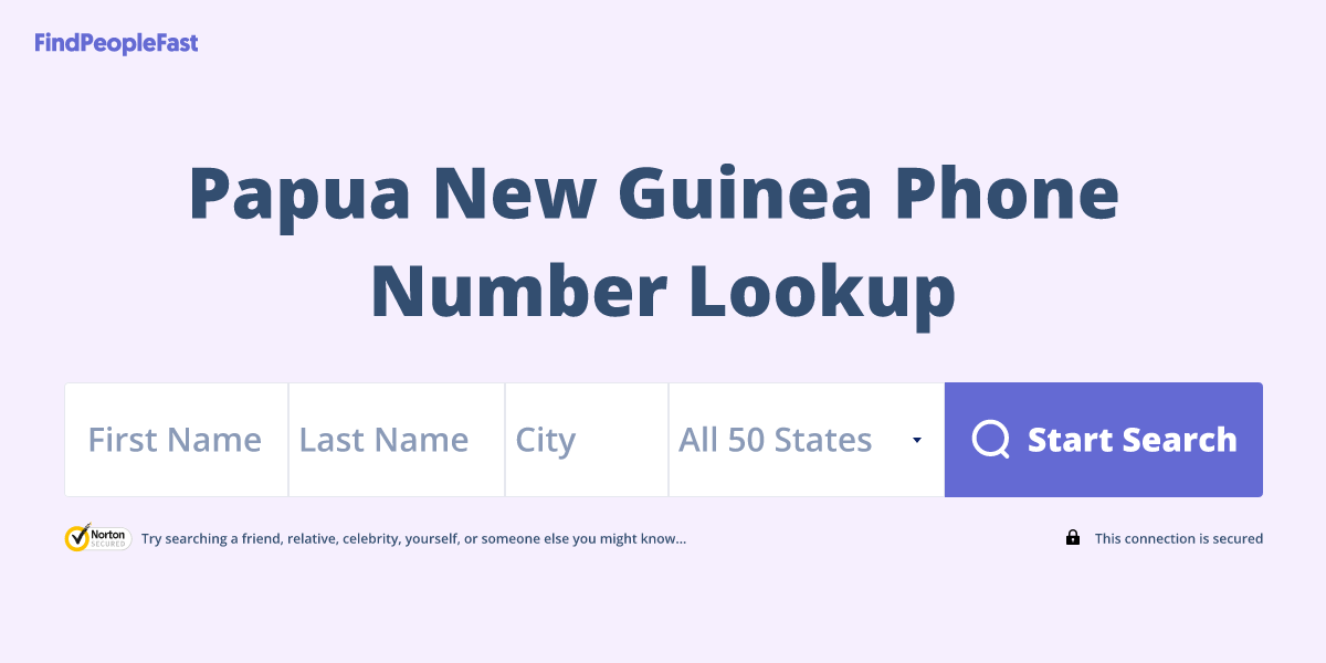 Papua New Guinea Phone Number Lookup & Search